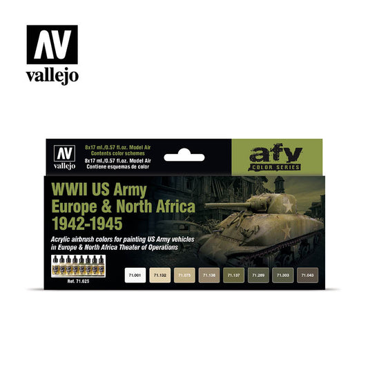 Vallejo Model Air US Army Europe and North Africa (1942-45) Set