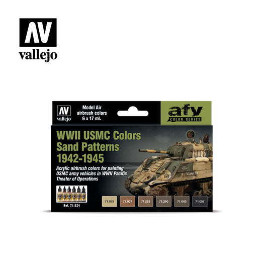 Vallejo Model Air USMC Sand Patterns (1942-45) Set