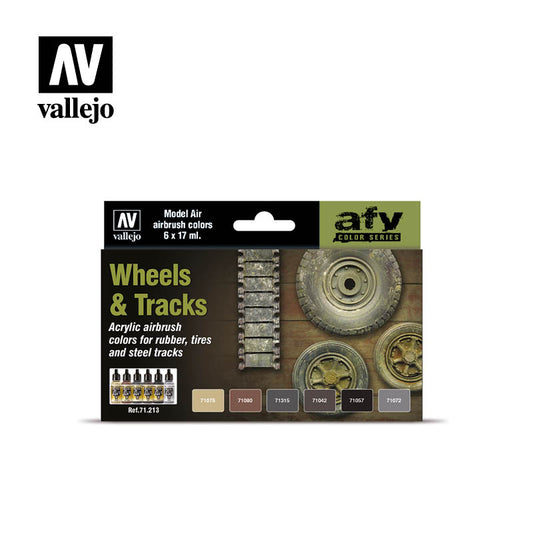 Vallejo Model Air Wheels and Tracks Set