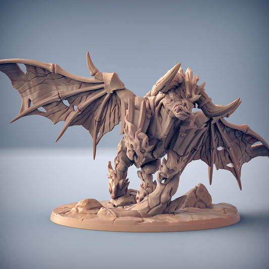 Aldeberan Firebrand the Kalkotaur with scenic base