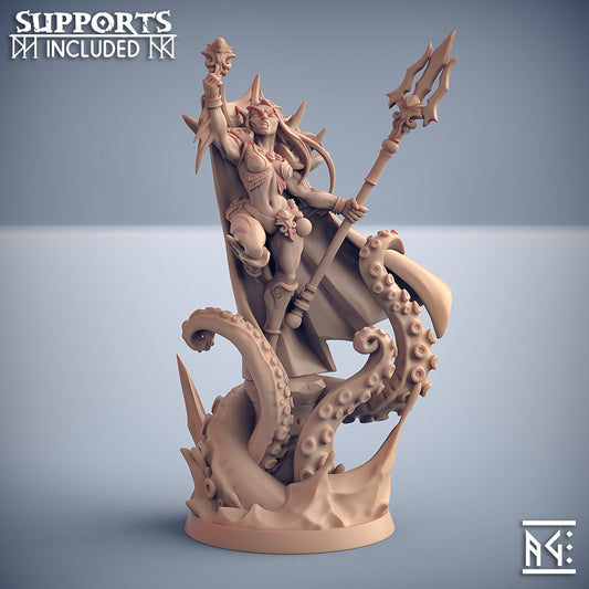 Alyssa the Priestess of Holmuran with scenic base