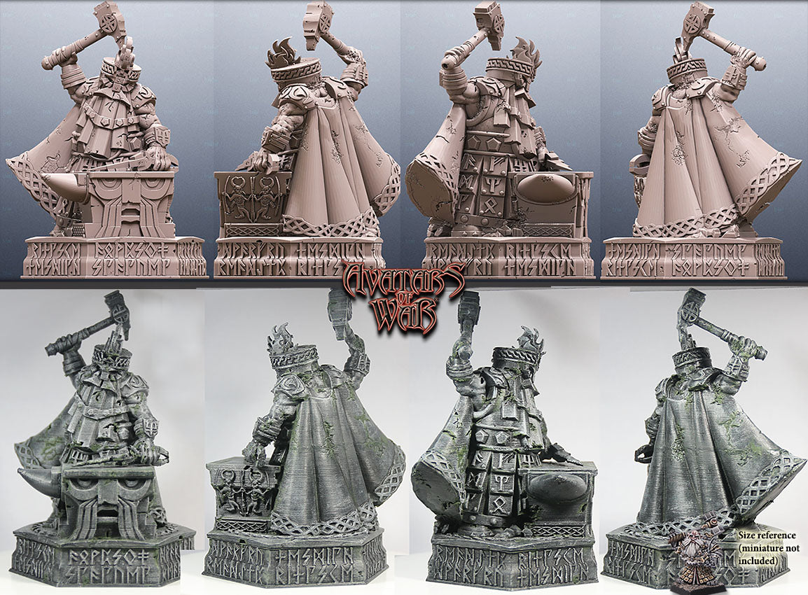 Dwarf Runesmith Statue