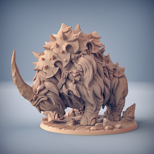 Armoured Frosthorn with scenic base