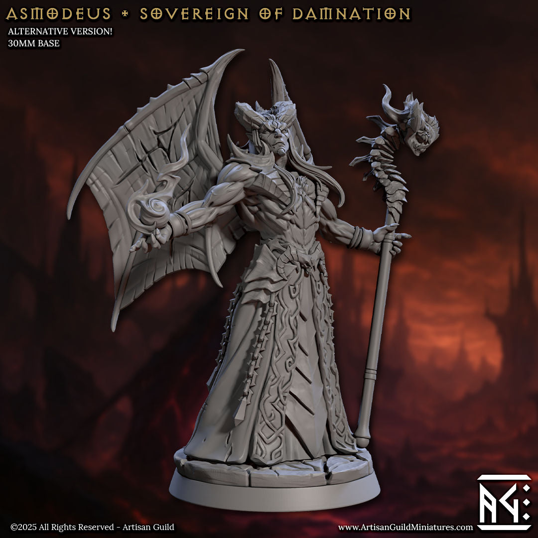 Asmodeus the Sovereign of Damnation with scenic base