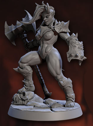 Vaerys the Champion of Asmodeus [Pin Up] with scenic base