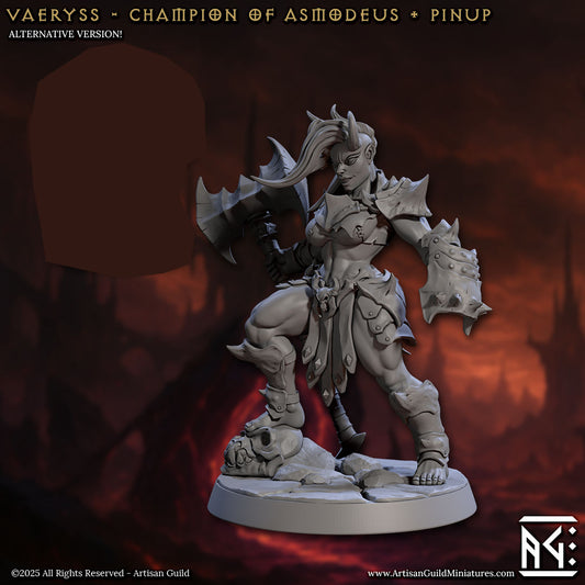 Vaerys the Champion of Asmodeus with scenic base