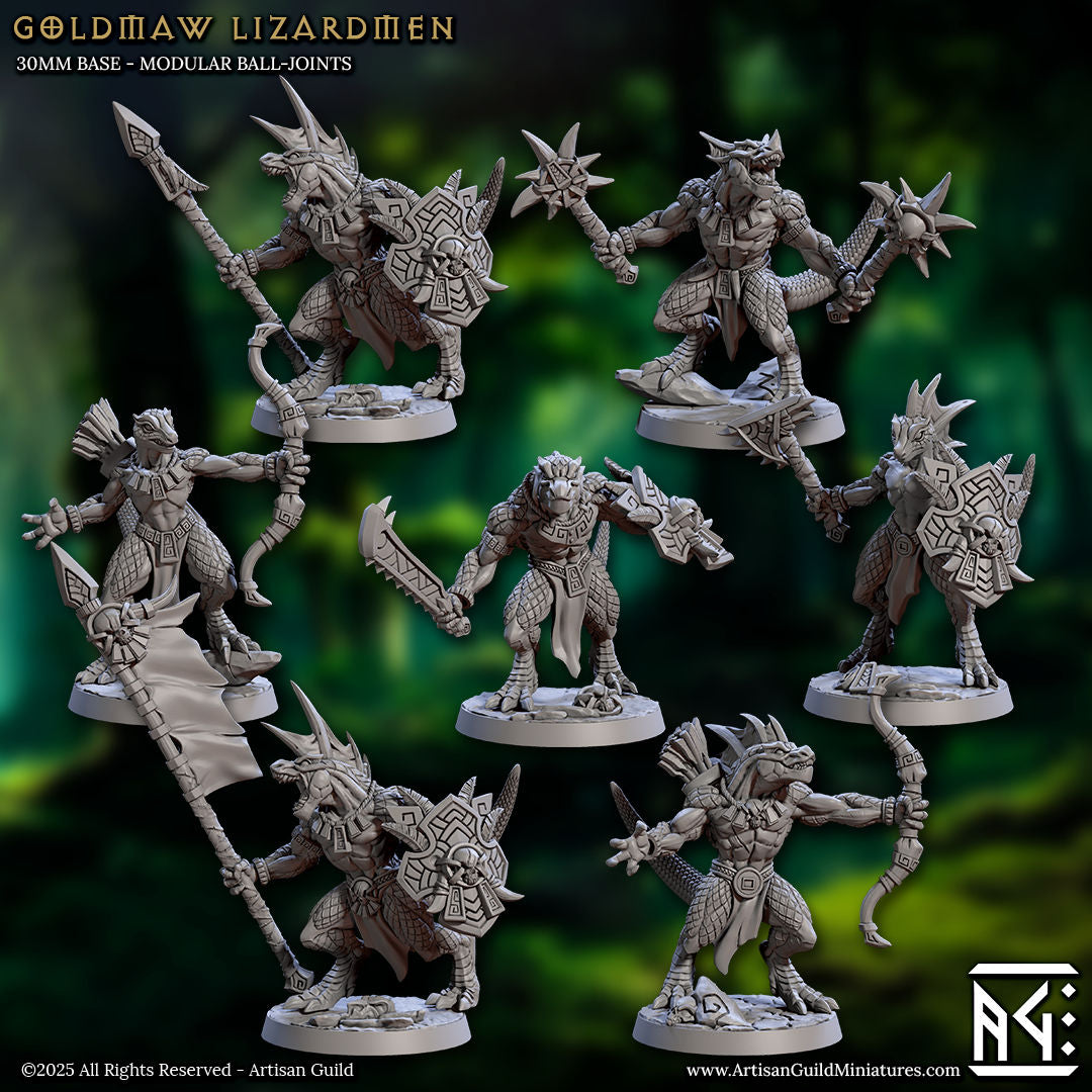 Goldmaw Lizards (6x warriors)