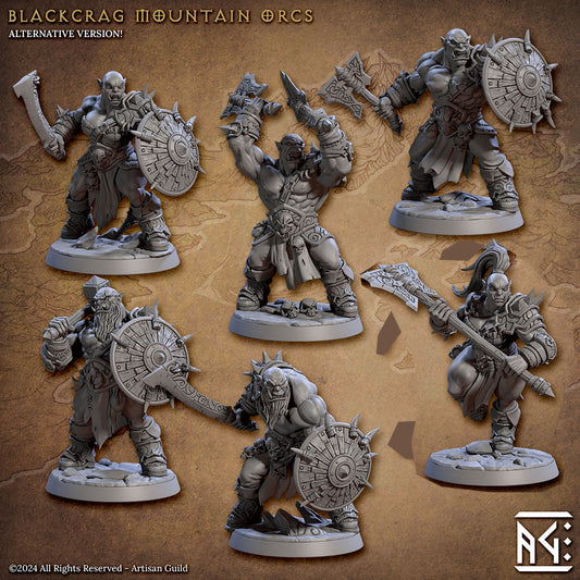 Bald Blackcrag Mountain Orcs (6x warriors)