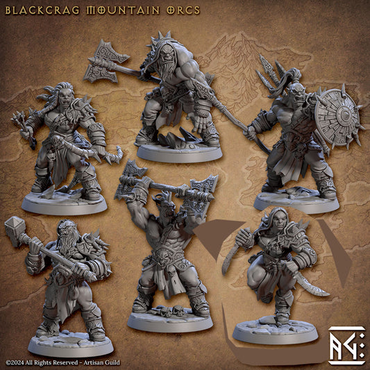 Blackcrag Mountain Orcs (6x warriors)