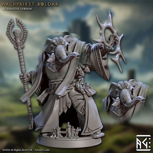 Archpriest Boldar with scenic base