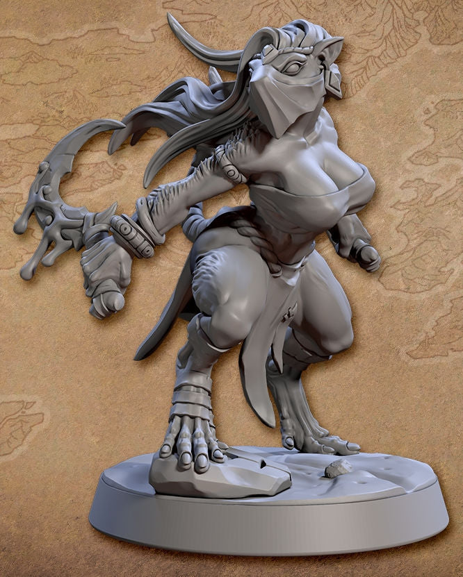 Skaria Shadowdancer the Assassin with scenic base