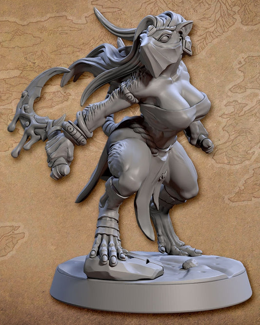 Skaria Shadowdancer the Assassin with scenic base
