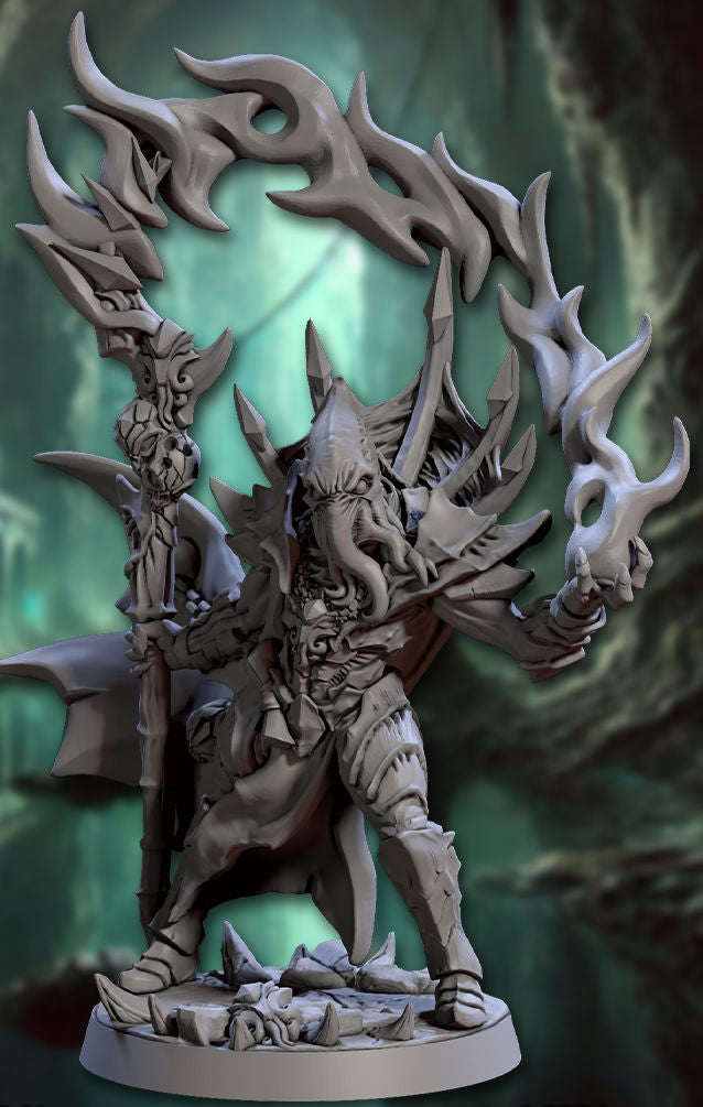 Slathos the Soul Stealer with Effect with scenic base