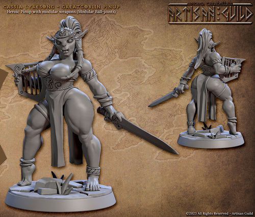 Cassia Lyresong the Enchantress with scenic base