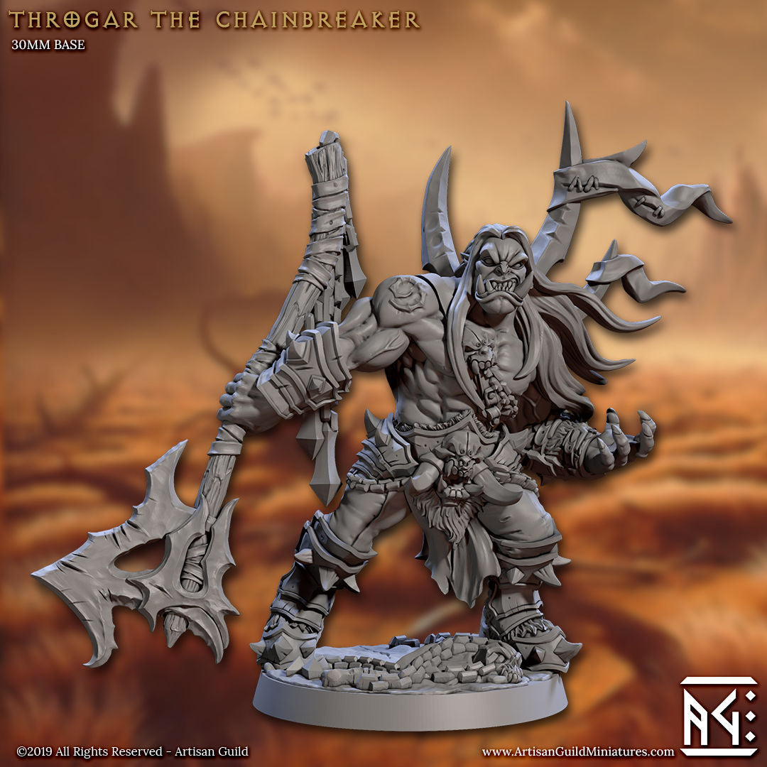 Throgar the Chainbreaker with scenic base