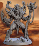 Vesdra the Shaman with Staff with scenic base