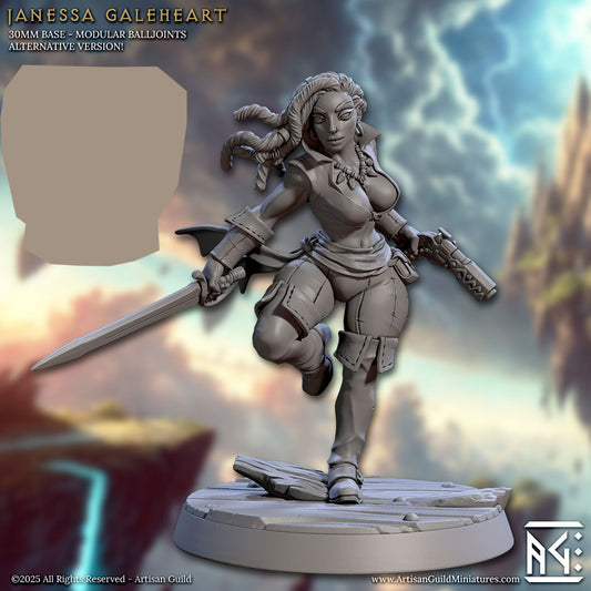Janessa Galeheart with scenic base