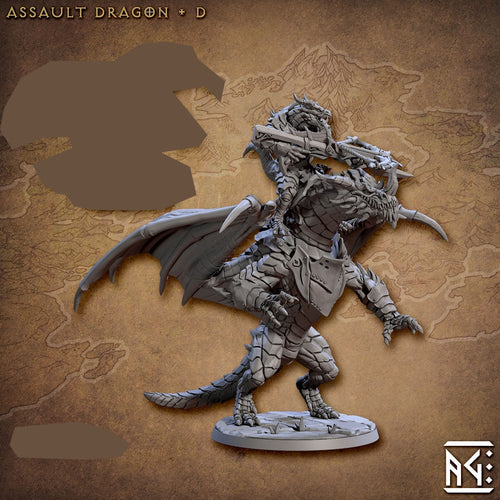 Assault Dragon Rider D with scenic base