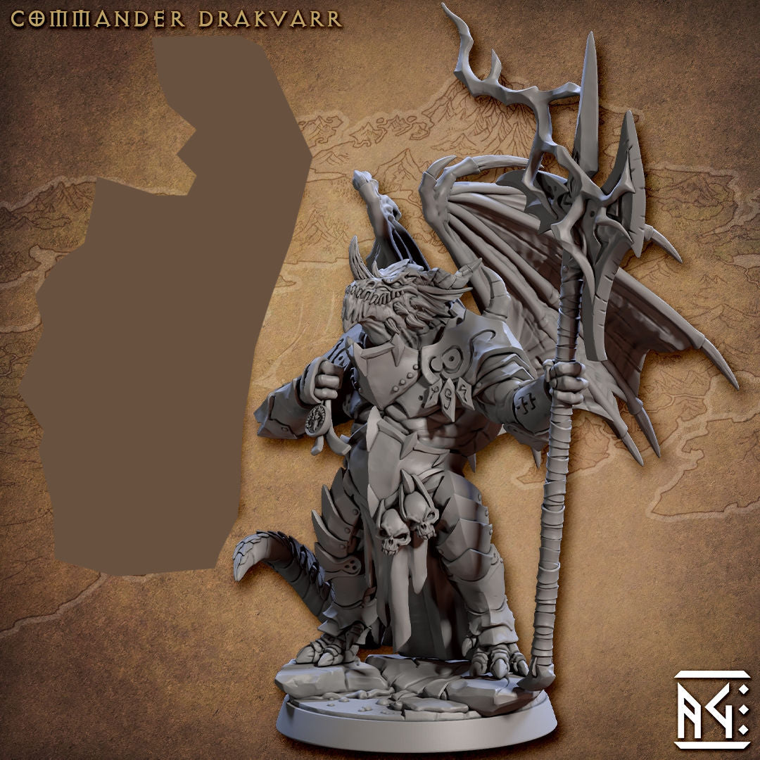 Winged Commander Drakvarr with scenic base