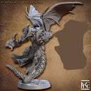 Winged Flamagath Blackflame with scenic base