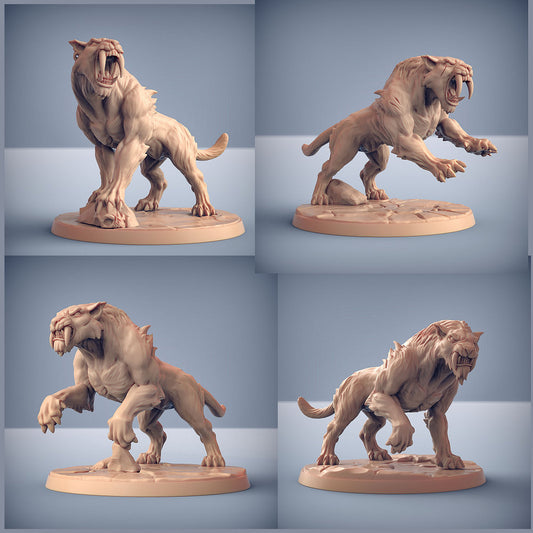 Smilodons (4x warriors)