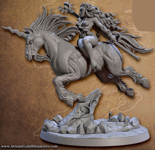 Genevieve on Celestial Steed [Pin Up] with scenic base