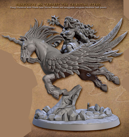 Genevieve on Celestial Steed with scenic base