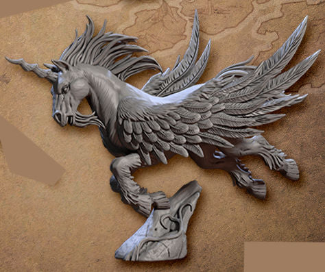 Tempest the Celestial Steed as Winged Unicorn