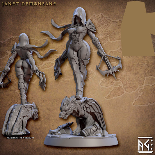Janet Demonbane with scenic base