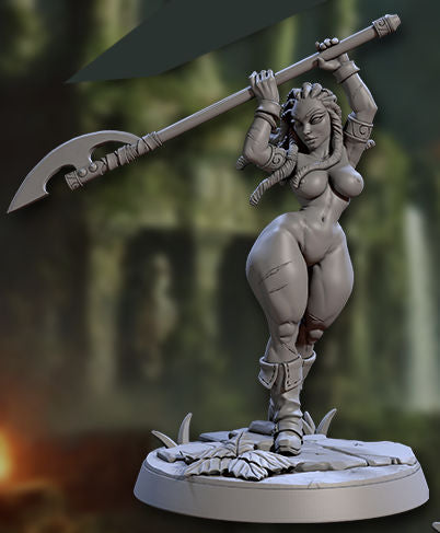 Xendra the Sisterhood Bladedancer [Pin Up] with scenic base