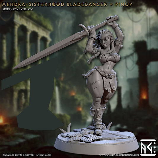 Xendra the Sisterhood Bladedancer with scenic base