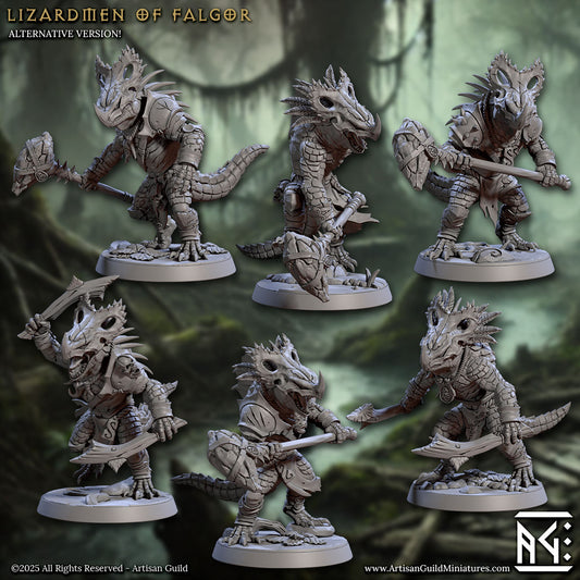 Helmed Lizardmen of Falgor (6x warriors)
