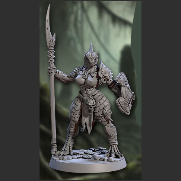 Hiskra, Lizardmen Beauty [Pin Up] with scenic base