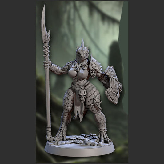 Hiskra, Lizardmen Beauty [Pin Up] with scenic base