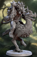 Helmed Terror Bird Troll Knight A