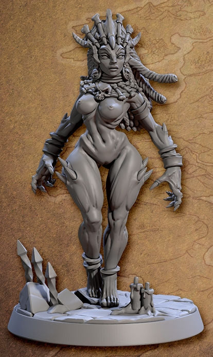 Neriah the Lady of the Crypts [Pin Up] with scenic base