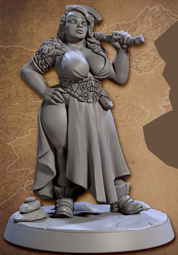 Alfhild the Northwoman Beauty with scenic base