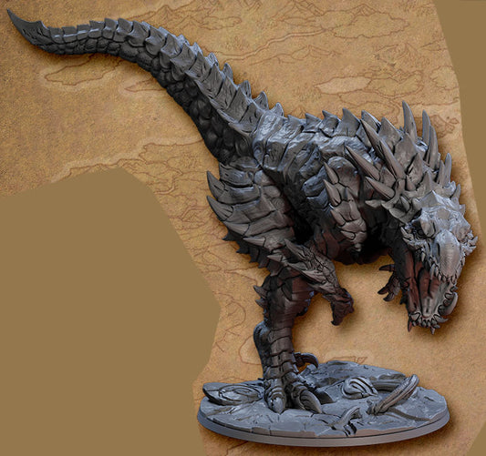 Frostheart Tyrannax with scenic base