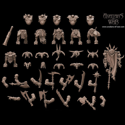 Beastmen with Two Weapons Multi-Part Regiment