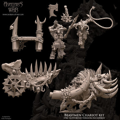 Beastmen Chariot with Crew