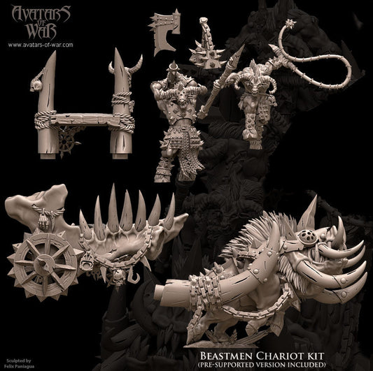 Beastmen Chariot with Crew