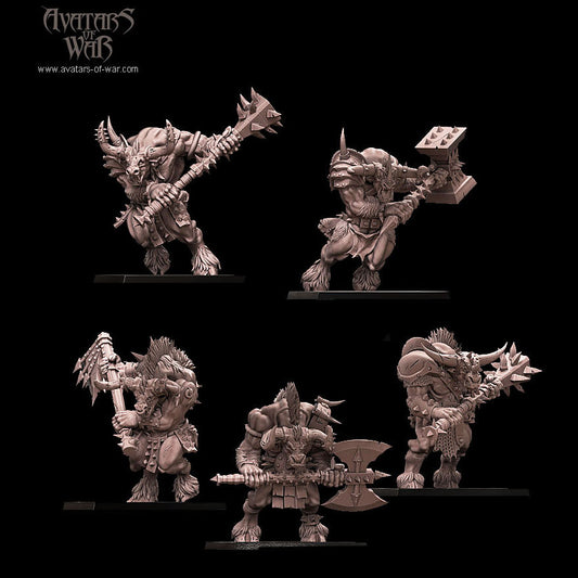 Minotaurs with Great Weapons Regiment II