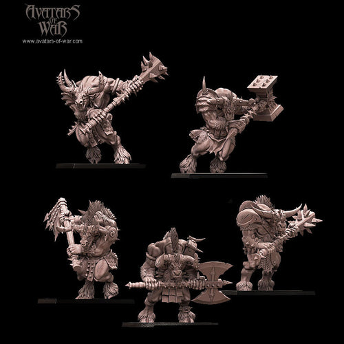 Minotaurs with Great Weapons Regiment II