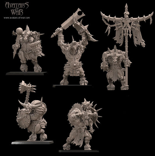 Minotaurs with Weapon and Shield Regiment I