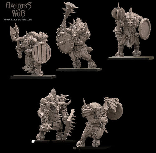 Minotaurs with Weapon and Shield Regiment II