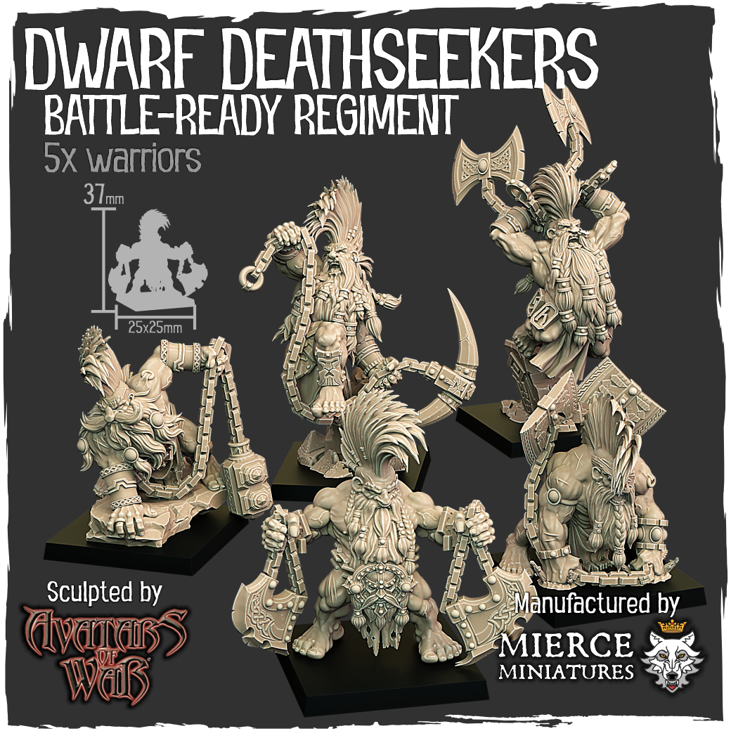Dwarf Deathseekers Battle-Ready Regiment