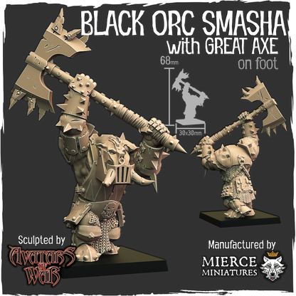Black Orc Smasha with Great Axe