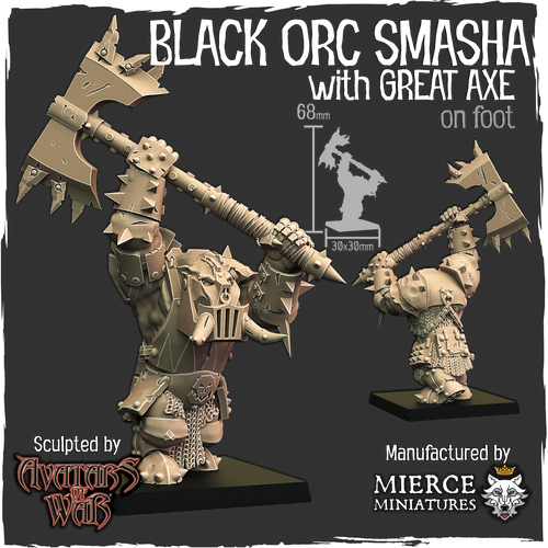 Black Orc Smasha with Great Axe