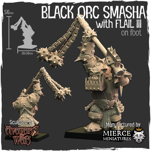 Black Orc Smasha with Flail IV