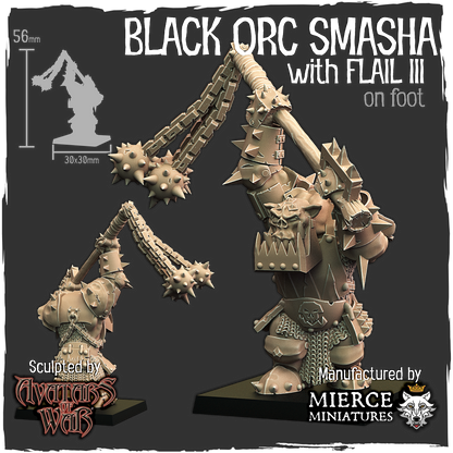 Black Orc Smasha with Flail IV